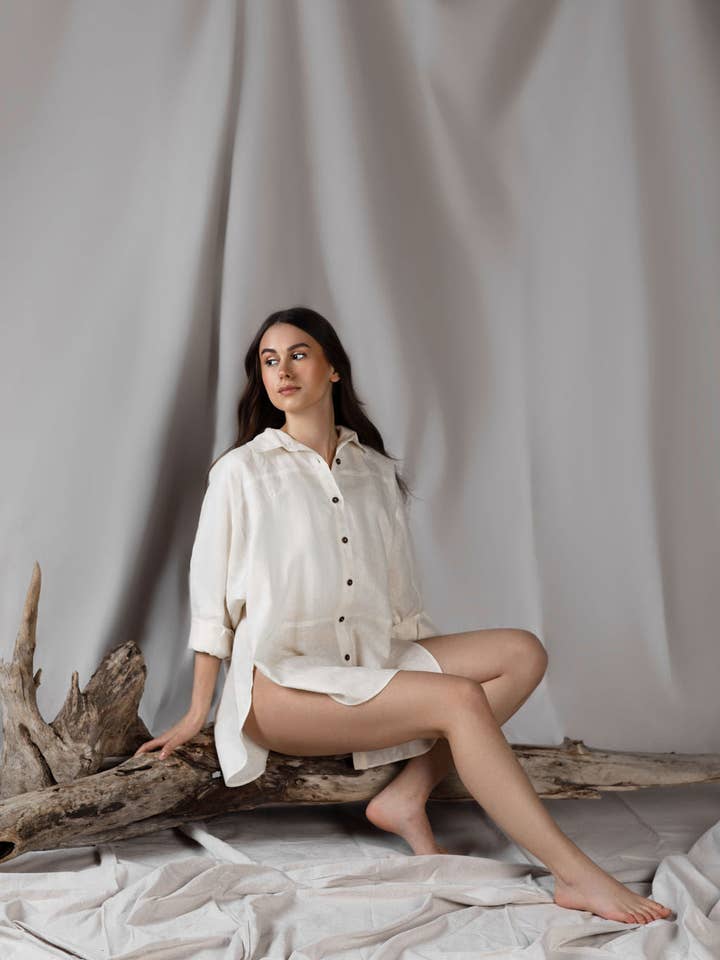 Dream Bold linnen hemd voor wholesale door Ecoforia