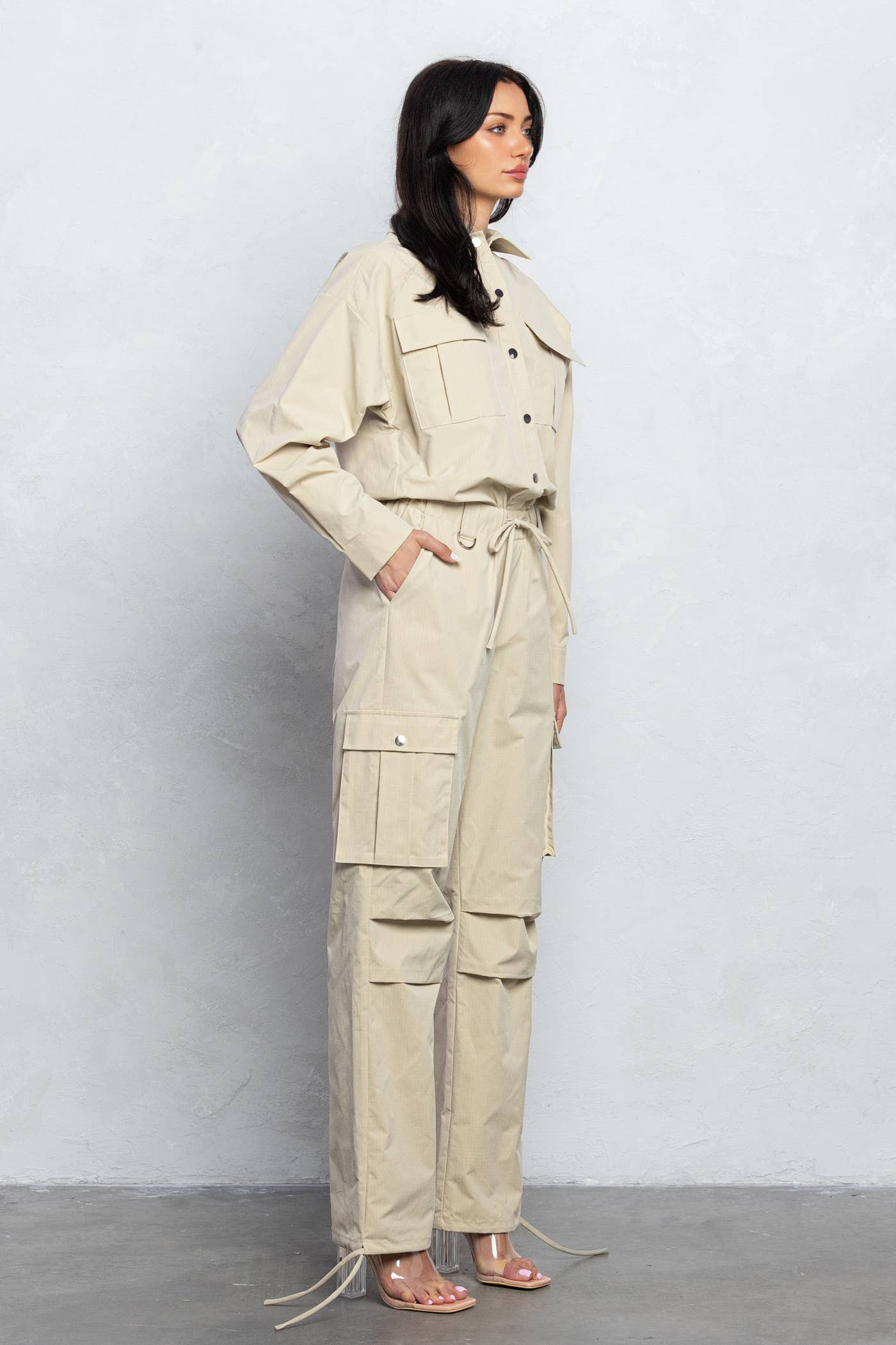 No Vacancy - Wholesale Jumpsuit - Women's - Loose fit parachute jumpsuit1