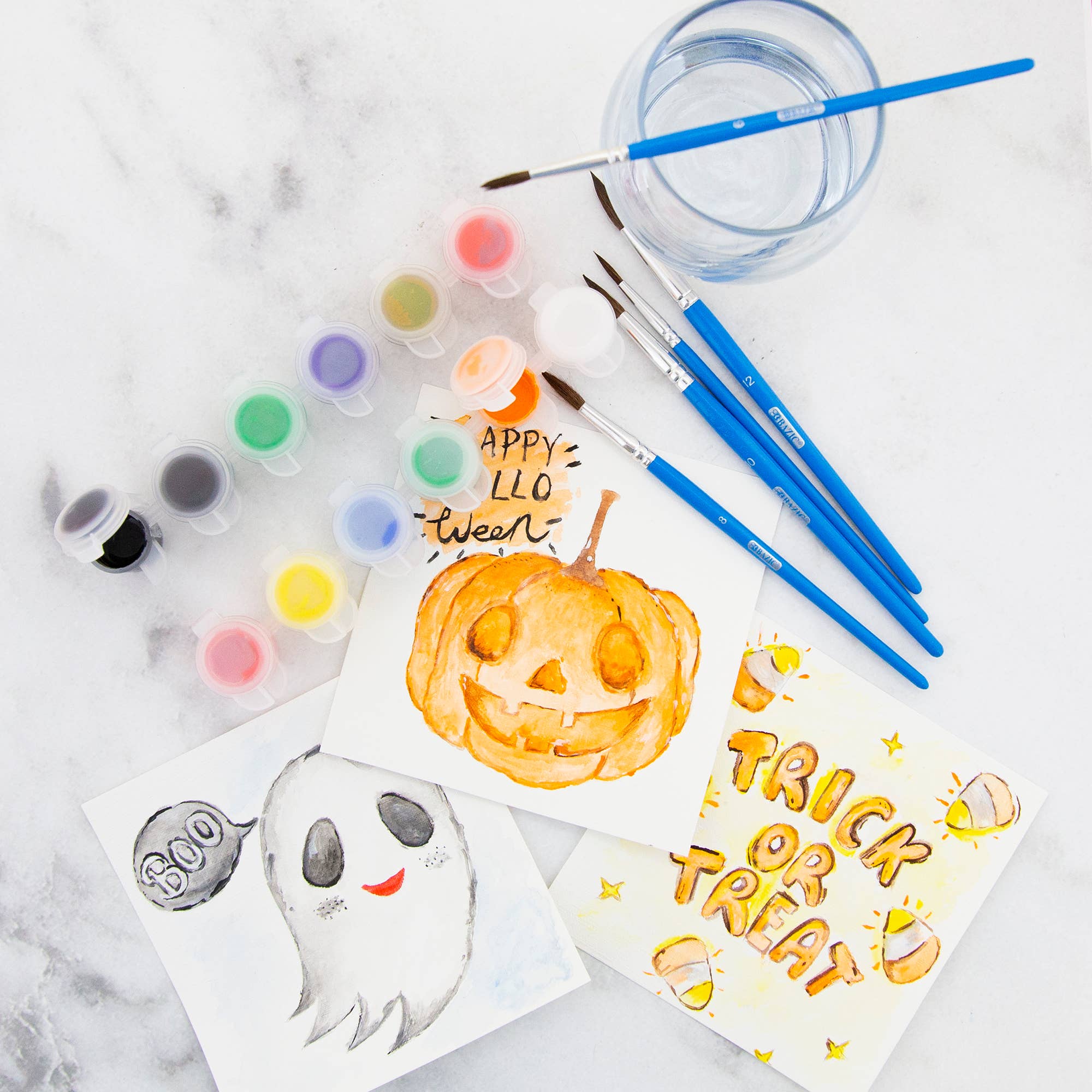 BAZIC Products - Vente Pinceaux à peinture/cire - Pinceau rond en poils naturels (5/paquet)6