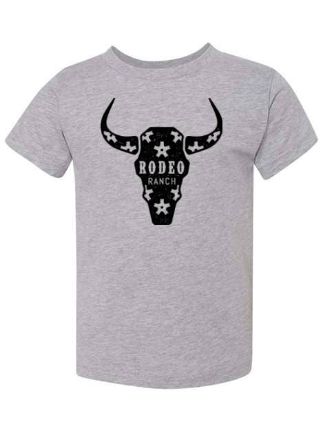 Rodeo Ranch Børn Spur Skull Skjorte - Heather Grey for engroshandel hos Rodeo Ranch