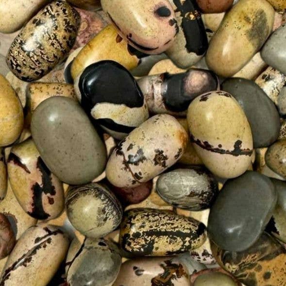 Grass Flower Stone Tumblestones (Piece) for wholesale by Crystal Magick Wholesale Ltd