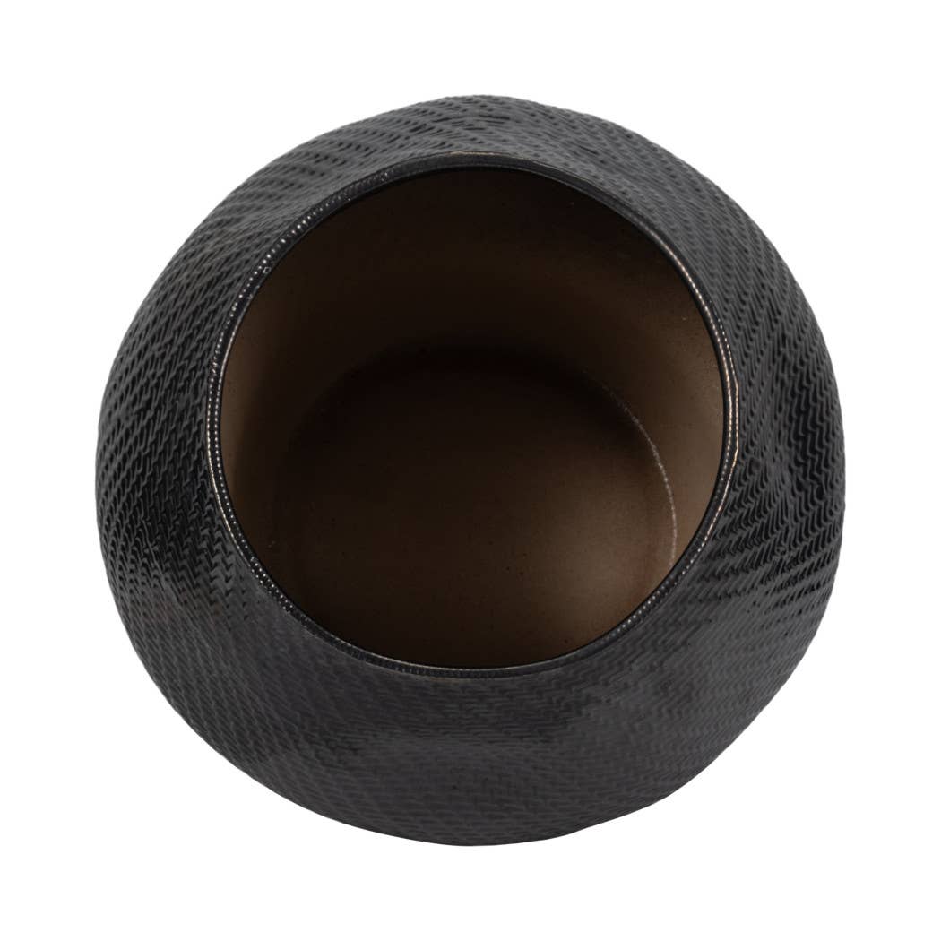 Sagebrook Home - Wholesale Vase - Ceramic Sobaek Modern Decorative Vase - Black, 16 in.7
