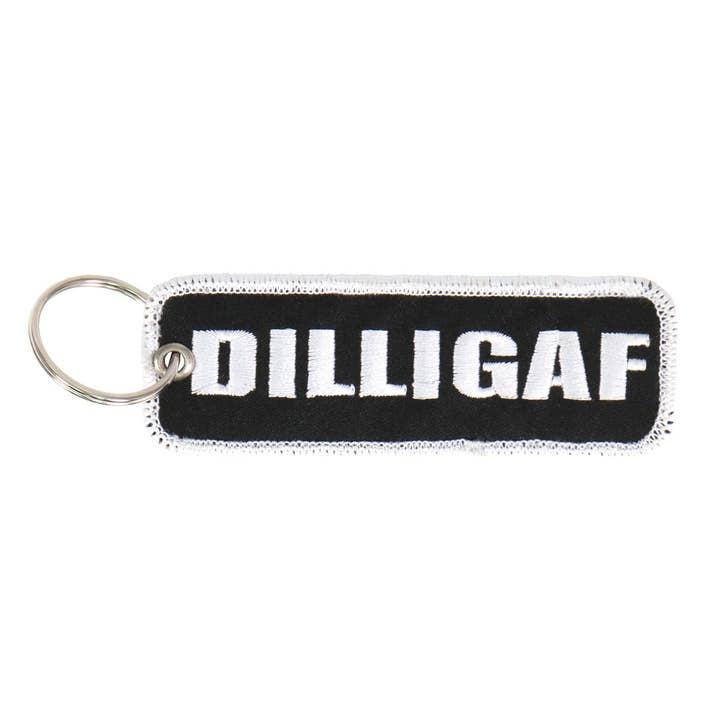 Hot Leathers - Wholesale Keychain - Unisex - Hot Leathers KCH1030 DILLIGAF Embroidered Key Chain