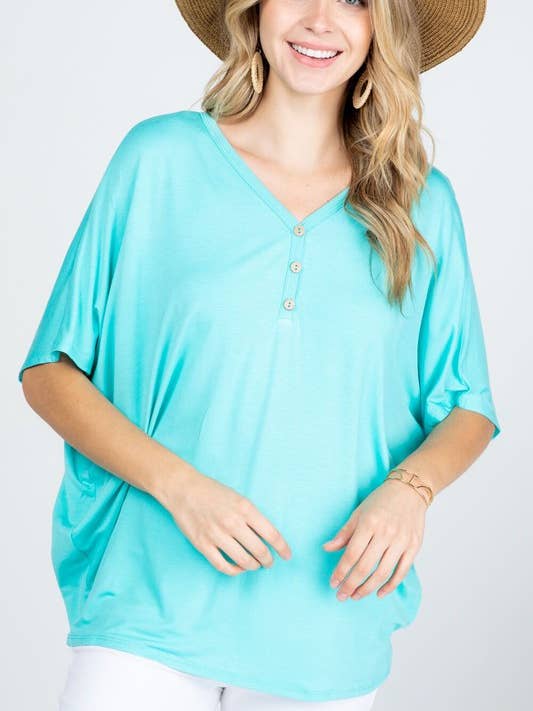 Button Down Tunic#601 for wholesale by Rose Mellow Fashion