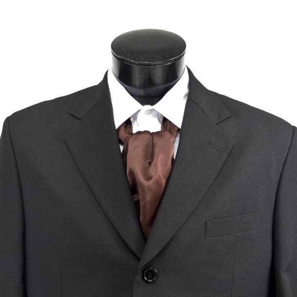 Selini New York - Wholesale Necktie – Men’s - Solid Satin Poly Ascot11