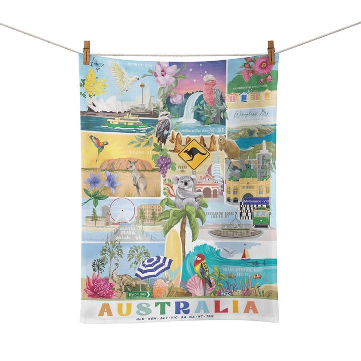 La La Land - Wholesale Tea towel - Tea Towel Gday Australia