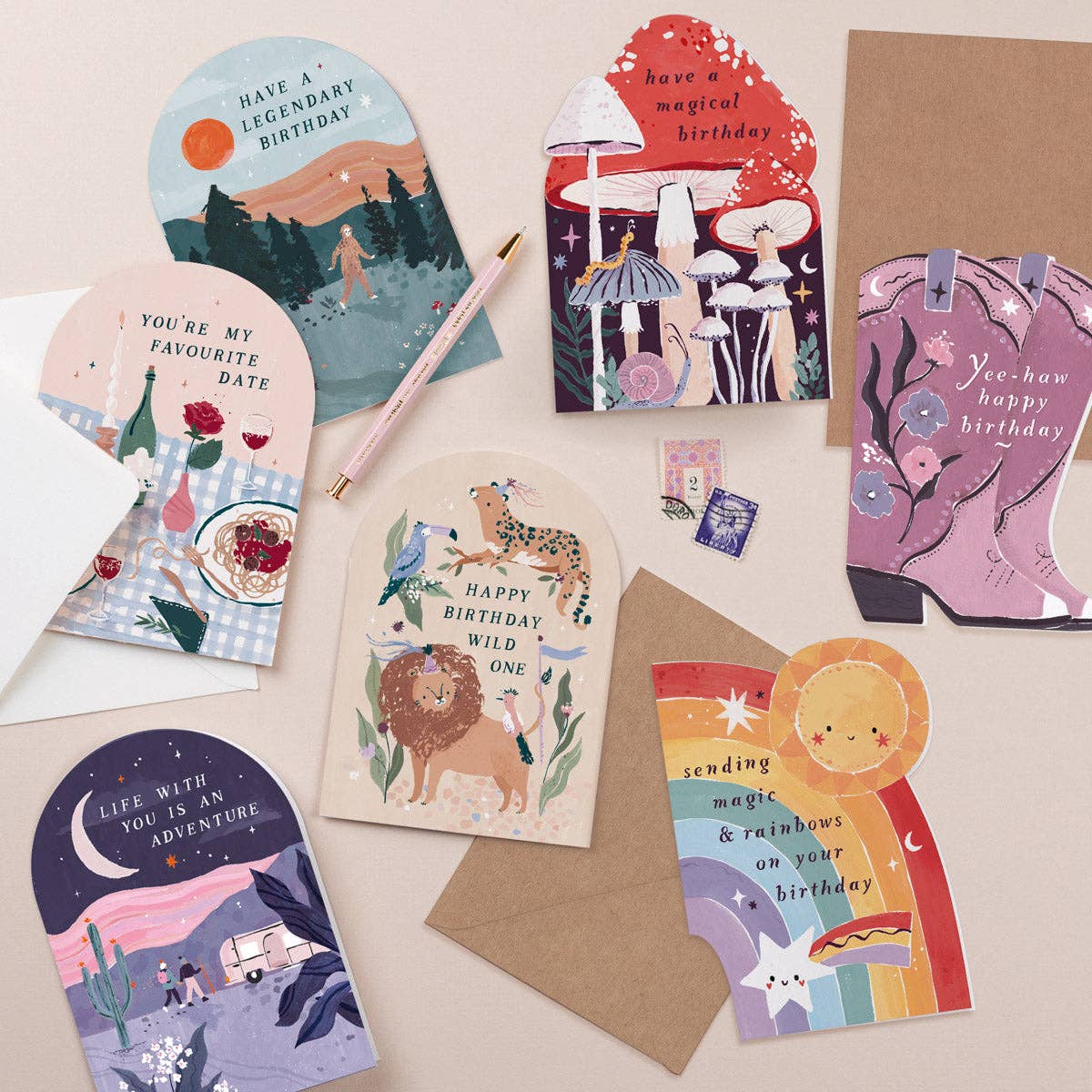 Sister Paper Co. - Wholesale Birthday card - Kids Rainbow Birthday Card | Childrens Birthday Cards4