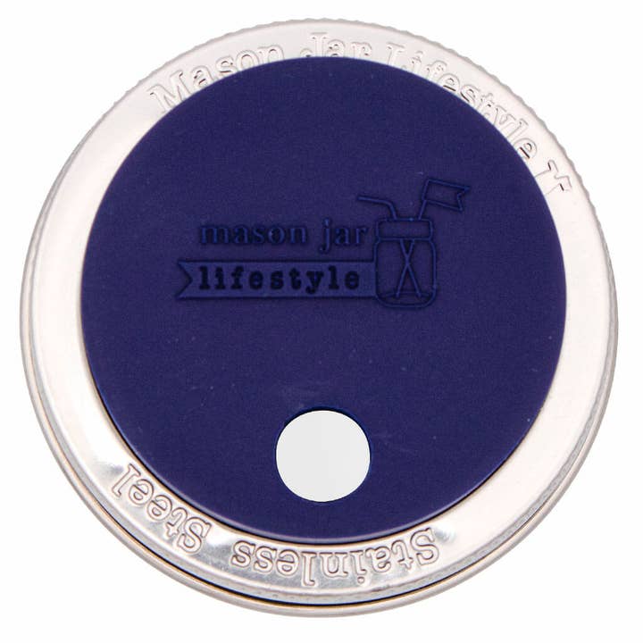 Mason Jar Lifestyle - Wholesale Drink Lids - Silicone Straw Hole Tumbler with Stainless Steel Band for Mason Jars6