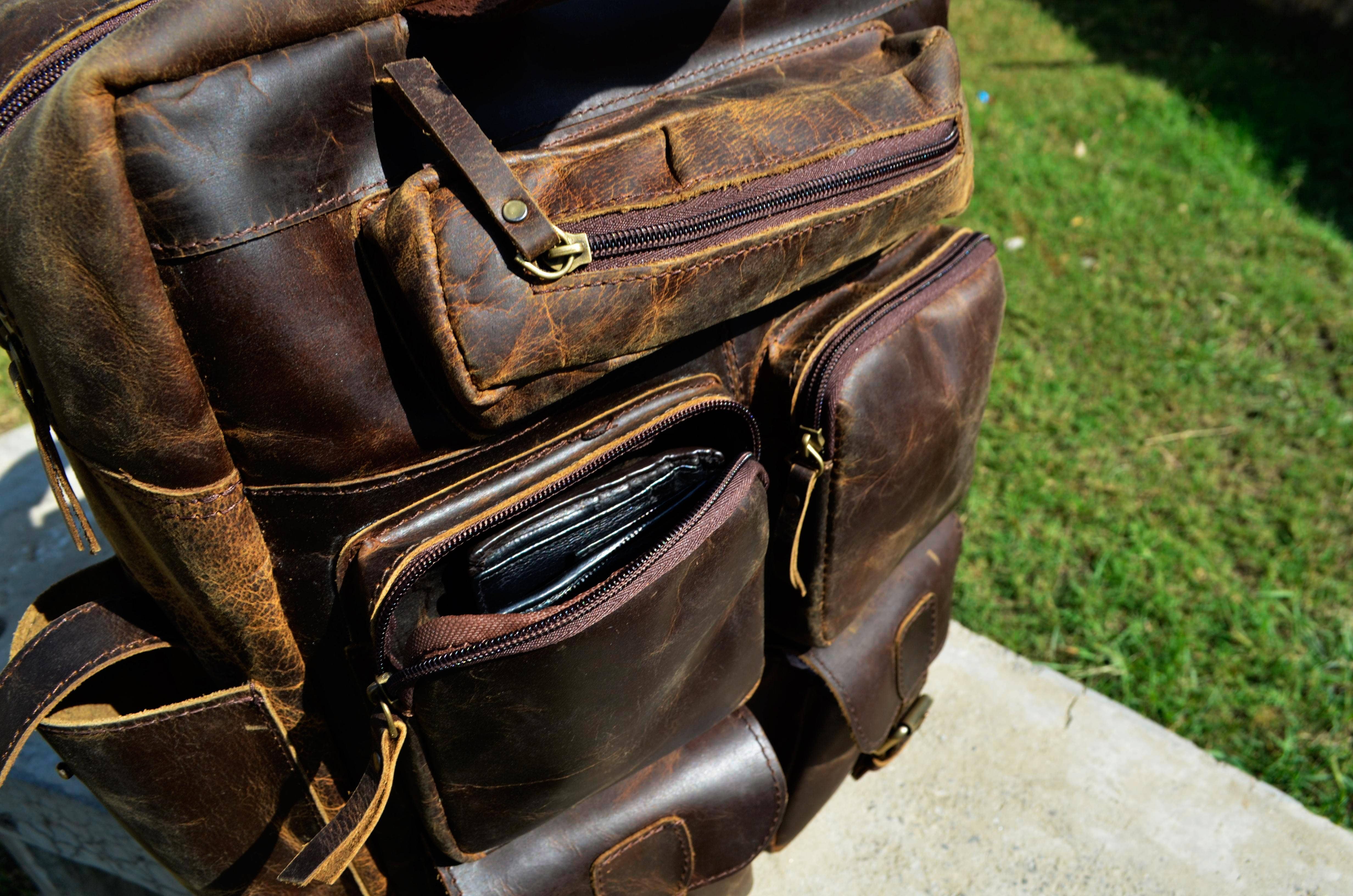 Billion Brothers - Wholesale Backpack - Unisex - Leather Backpack Rucksack Laptop Daypack Everyday Bag 9