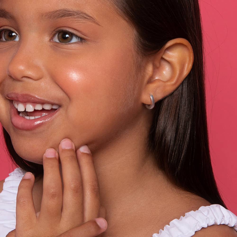 In Season Jewelry – wholesale Huggie earrings – Classic Hoop Baby / Girls Earrings 7-11mm - Sterling Silver4