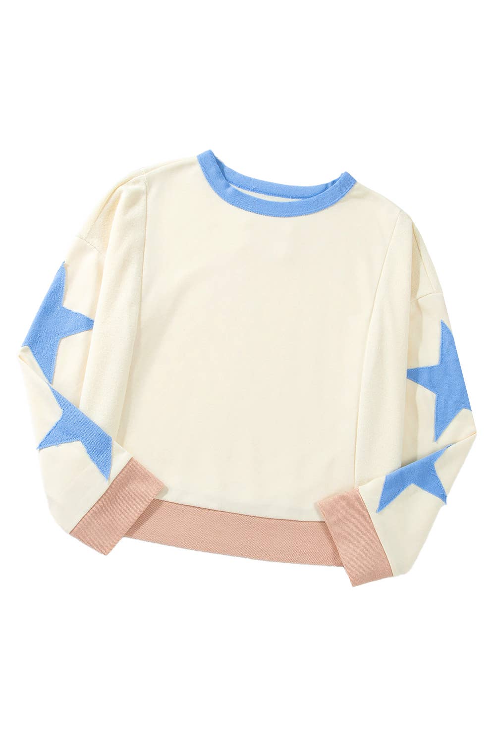 Aapparella - Wholesale Sweatshirt - Women's - Women Star Exposed Seam Long Sleeved Loose Sweatshirt | S-XL4