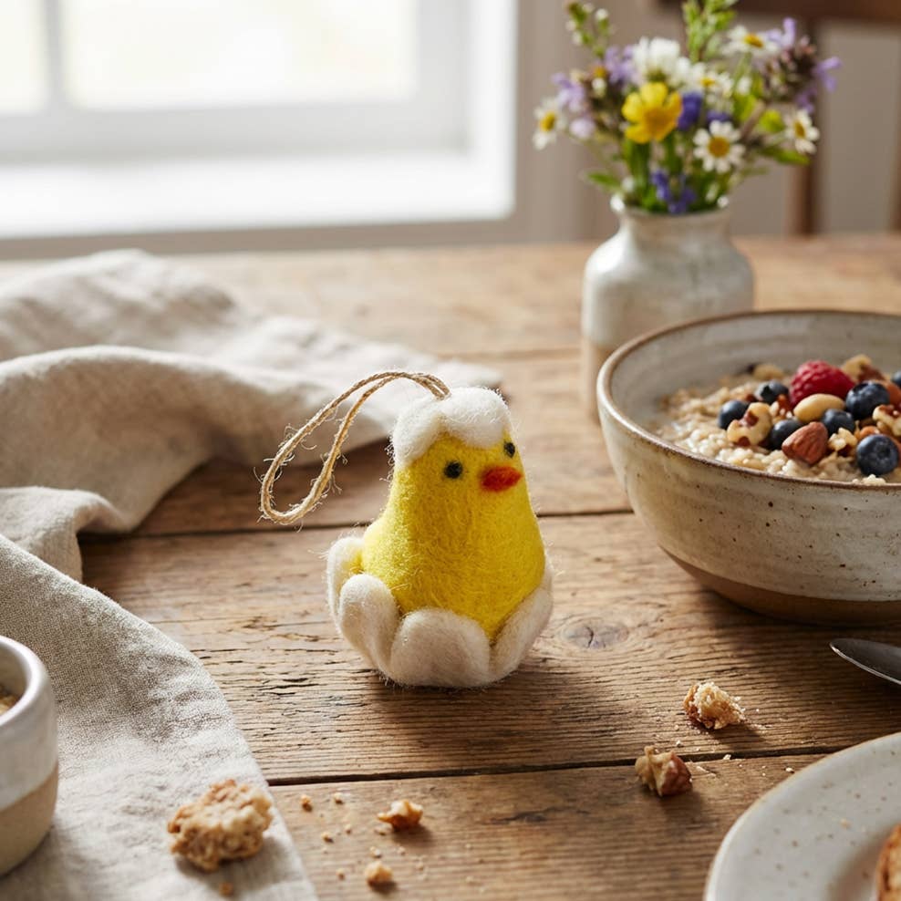 Felt So Good – Engroshandel Pynt – Håndlavet påskepynt med lille kylling