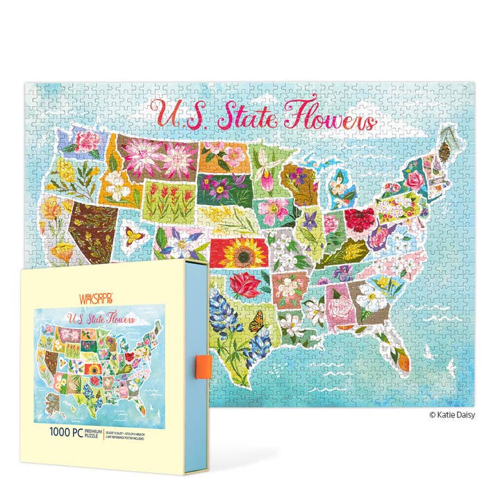 U.S. State Flowers puzzel van 1000 stukjes voor wholesale door WerkShoppe