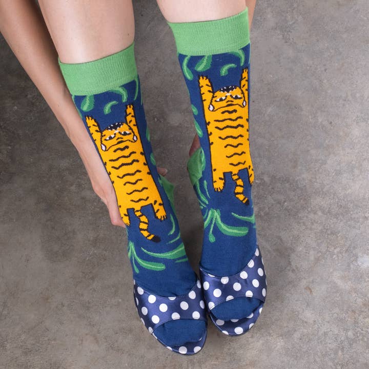 Tigre Allegro Premium Artist Sock for wholesale by Arte Do Pé