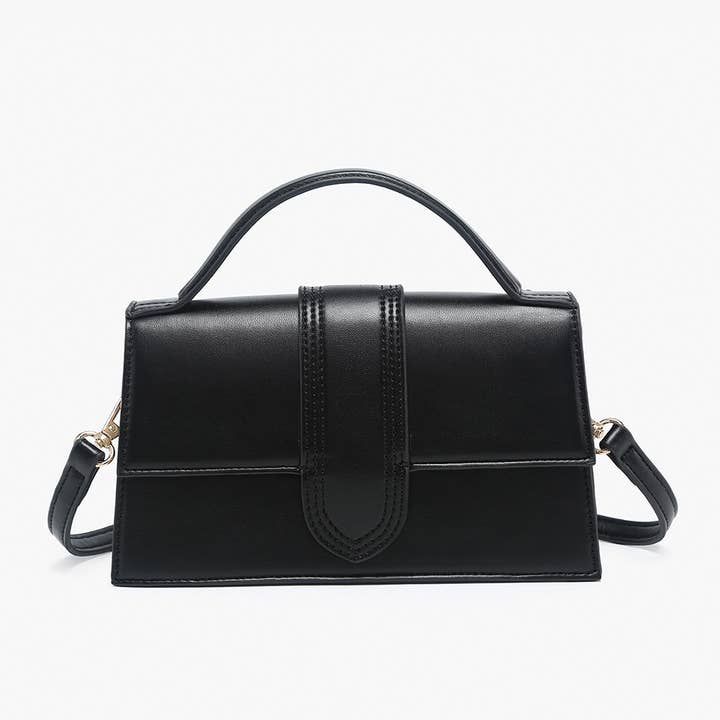 Jen & Co. - Wholesale Satchel - Women's - EH2570 Capri Metallic Satchel w/ Crossbody Strap