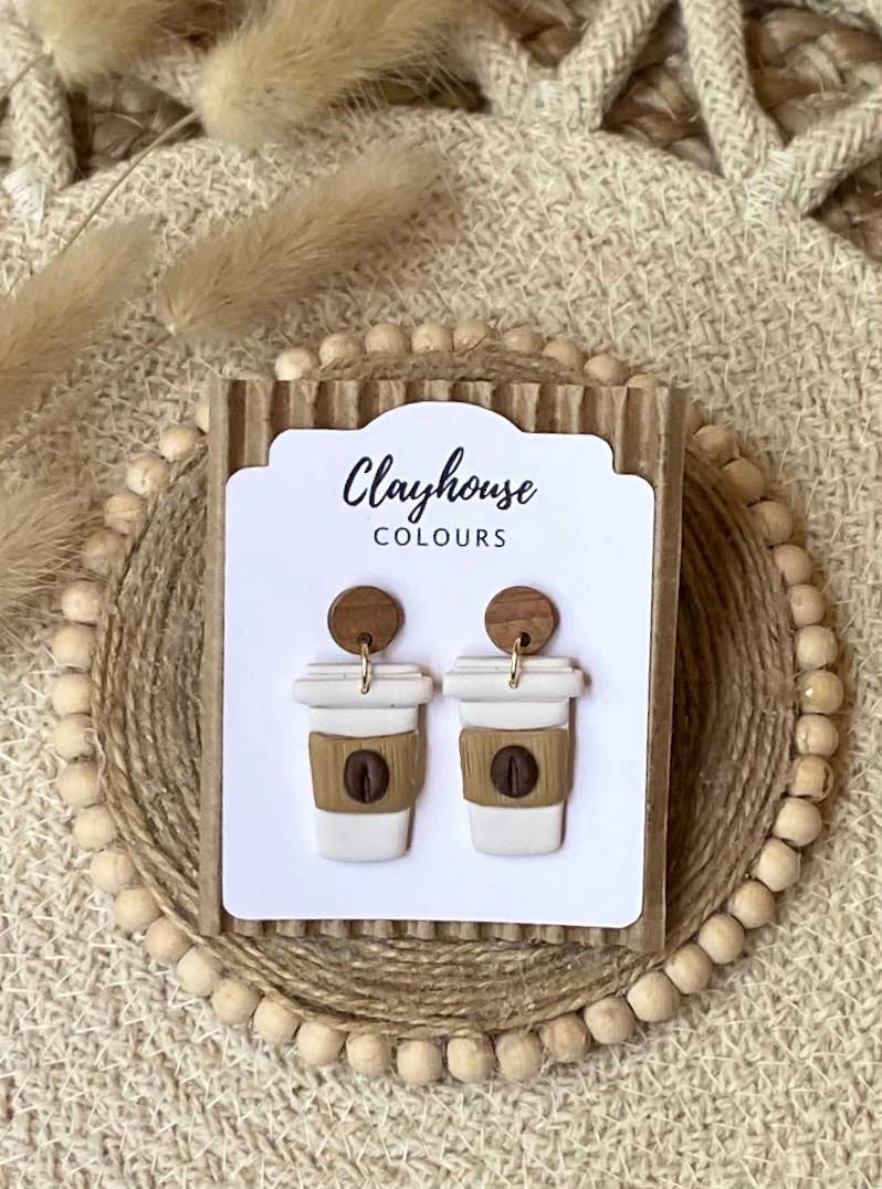 Clayhouse Colours - Wholesale Dangle Earrings - Coffee Lovers9