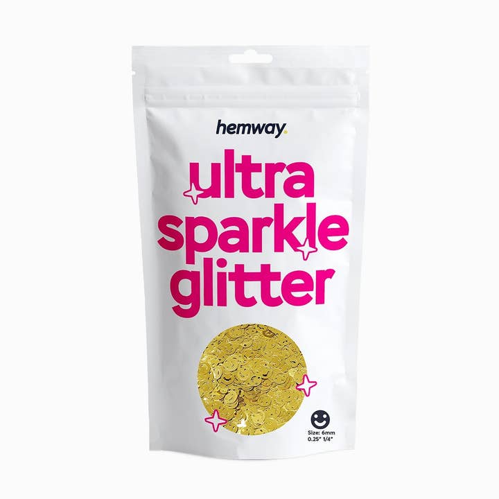 Shaped Ultra Sparkle Glitter - Smiling Face for wholesale by Hemway