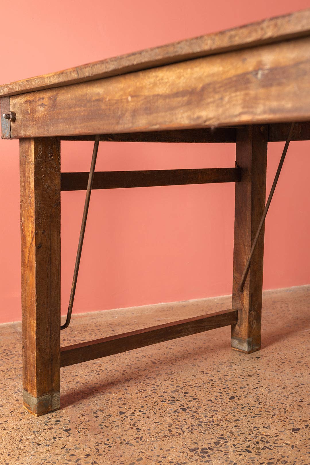 Ian Snow Ltd - Venta al por mayor Mesas auxiliares - Mesa Plegable de Madera Vintage7