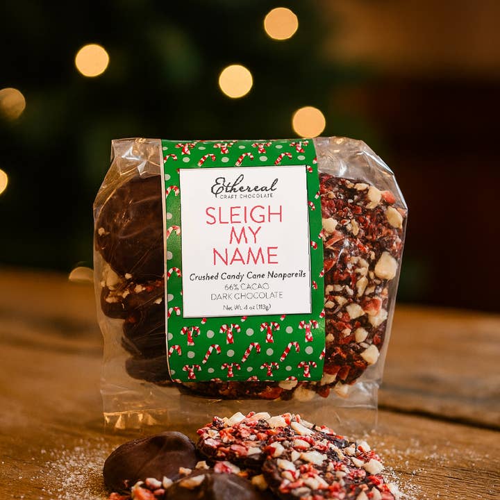 Ethereal Confections – wholesale Chocolate – Sleigh My Name in Cello Bags (each)1