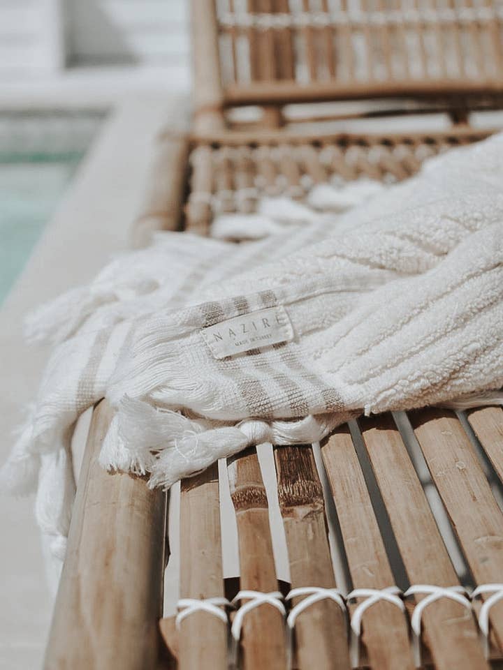 NATURAL BATH TOWEL SET for wholesale by Nazire