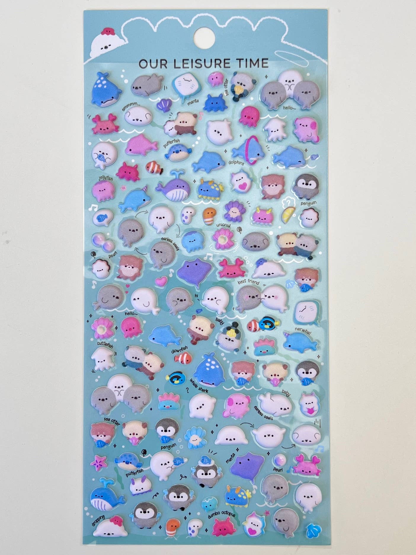 BCmini - Wholesale Sticker - 11023 Tiny Animal Food Court Puffy Assorted Stickers-1218