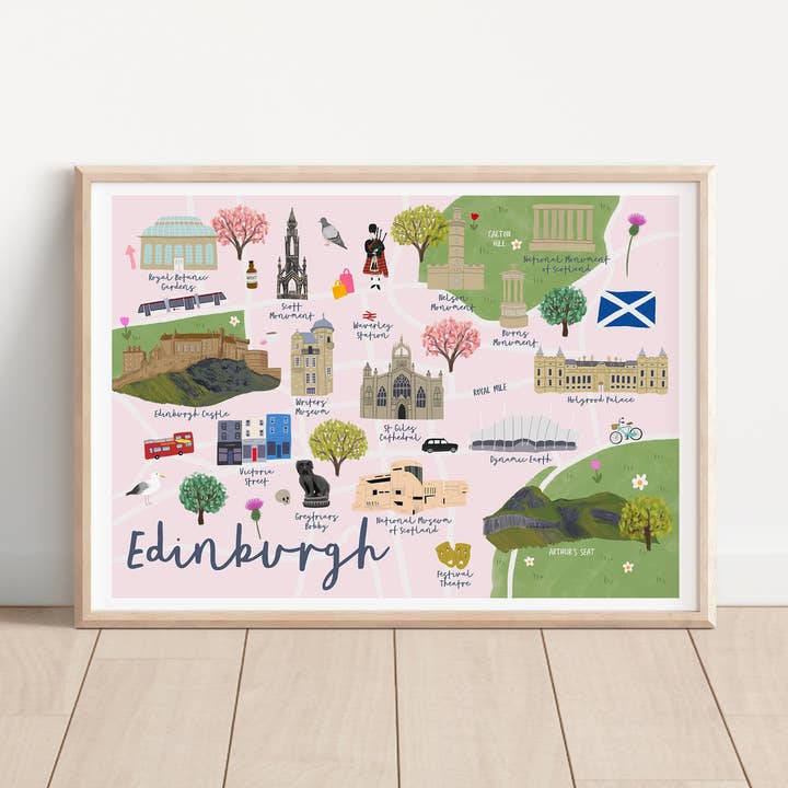 Edinburgh Kort Kunsttryk for engroshandel hos Sarah Frances