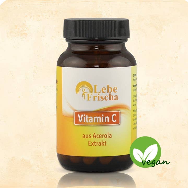 LebeFrischa Vitamine C à base d'extrait de cerise acérola à 100 %, 60 capsules pour la vente par LebeFrischa