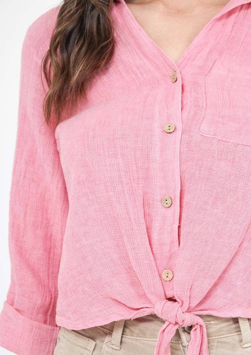 LINEN & COTTON HOUSE – Großhandel Bluse – Damen – Leinenweste 3025 MY VEST33