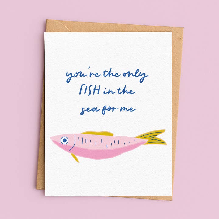 Fish Card for wholesale by Via Luma