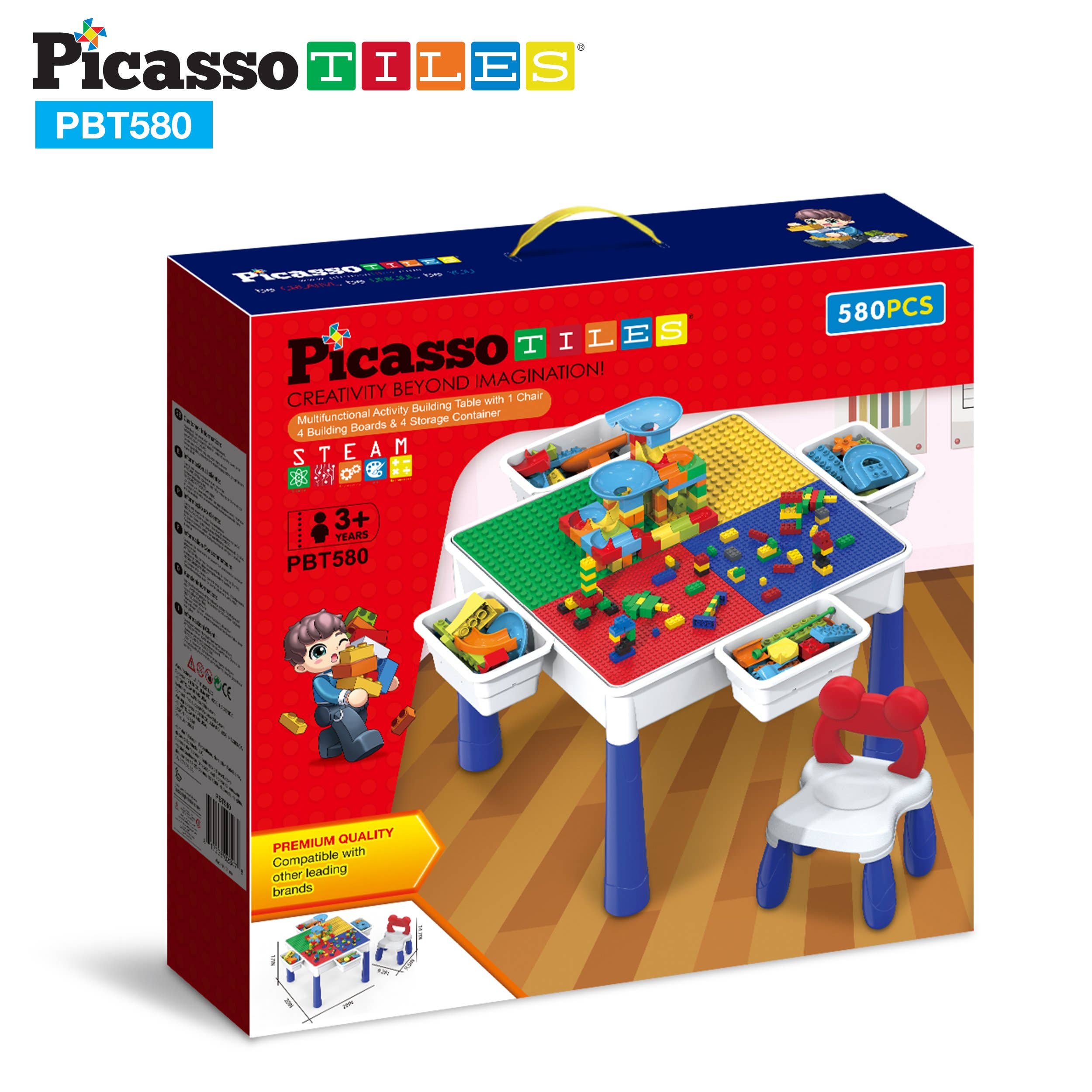 PicassoTiles - Wholesale Toy Set - Kids - PicassoTiles Large All-in-One Activity Center12