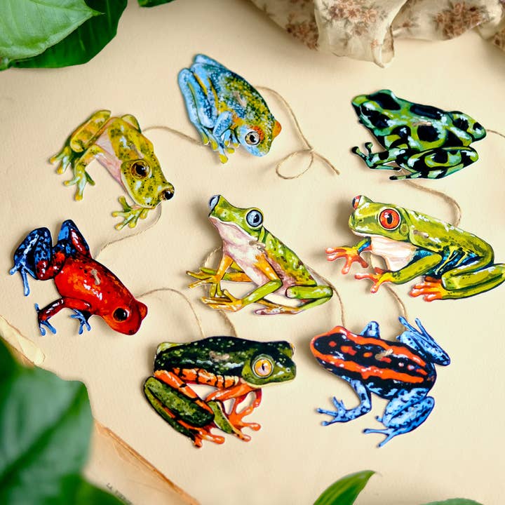 Doro Marcello - Wholesale Bunting/Garland - Frog Garland | DIY Paper Garland Kit | Birthday Decor1