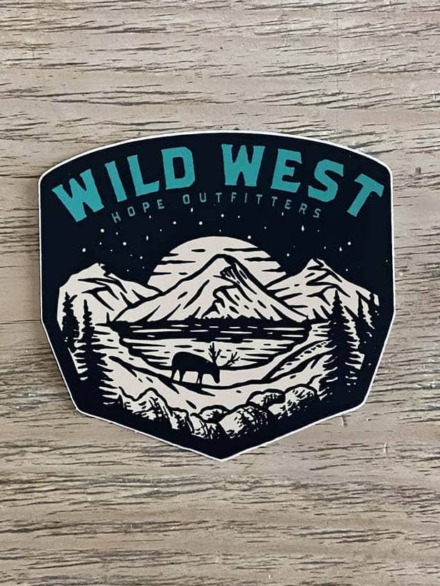 Adesivo Wild West per la vendita all'ingrosso da parte di Hope Outfitters