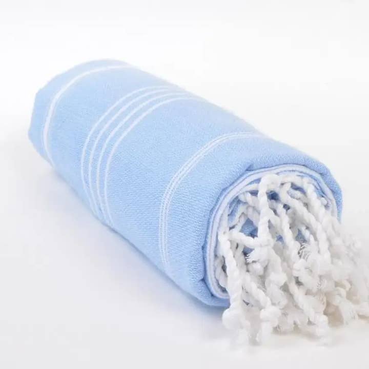 High crafty โ wholesale Beach towel โ ๐งต Classic Peshtemal โ The Blues โ Handwoven Turkish Towel1