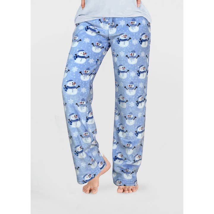 Velvety Fleece PJ Bottoms - Frosty Friends for wholesale by Opportunities