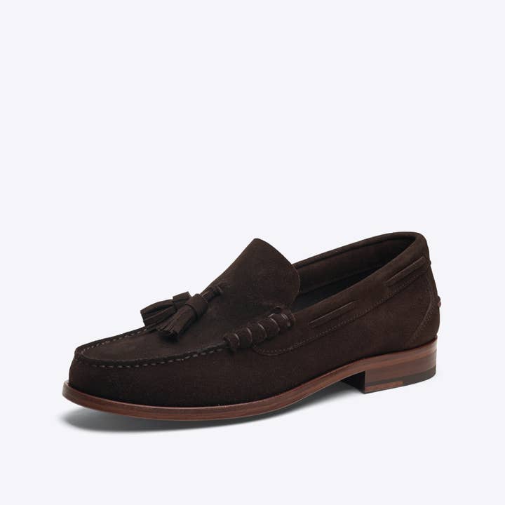 40610/01 - Mocassin à pompon marron en daim pour homme pour la vente par Centenário