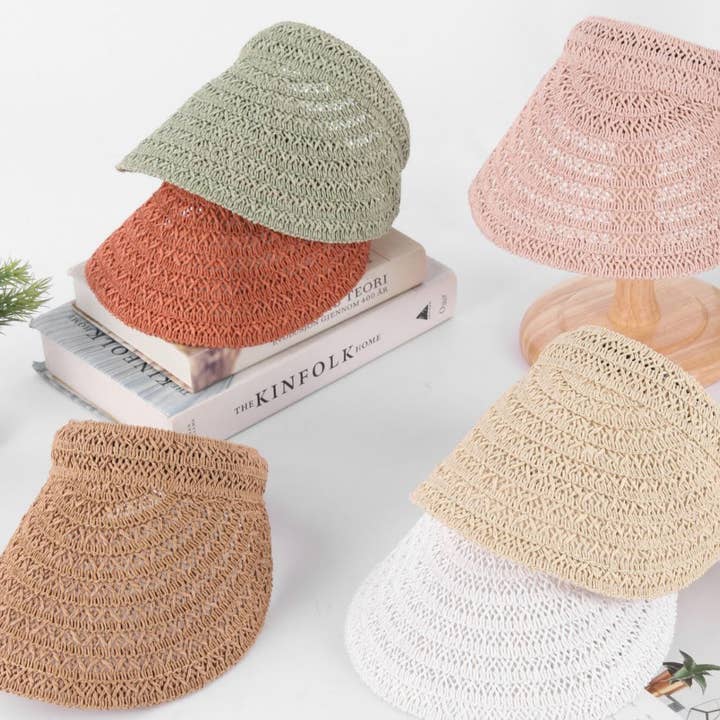 Adjustable Straw Summer Hats CM5371 for wholesale by Nola by bijusol