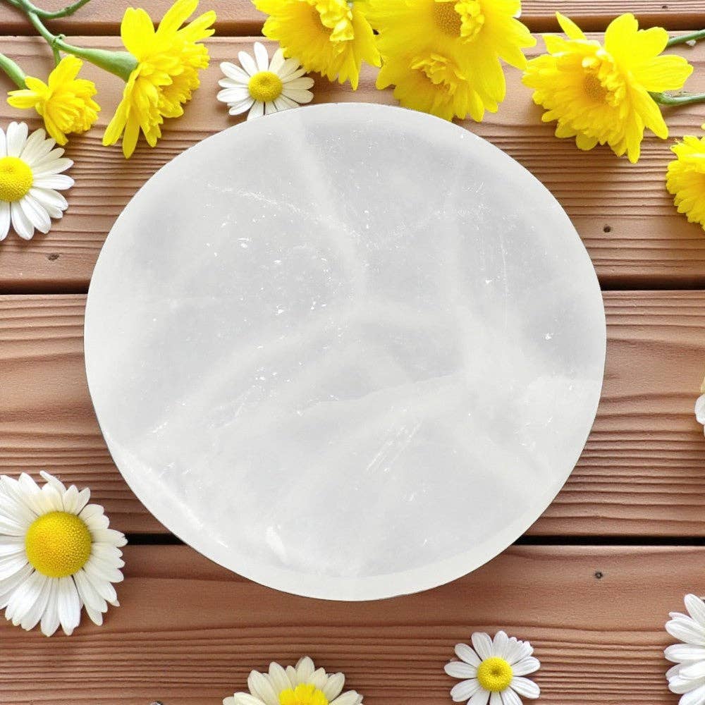 Earths Elements Wholesale - Vente Plaques de charge pour cristal - Sélénite - Dessous de verre simple