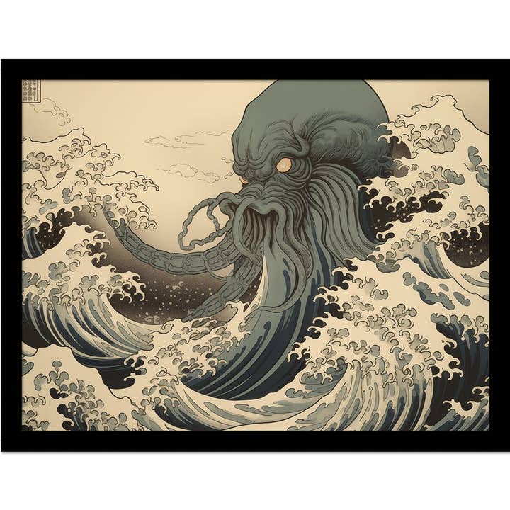 Pyramid International - Wholesale Art Print - Wave Collection (Cthulhu Wave) Wall Art Print