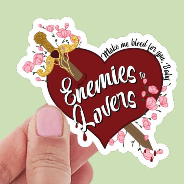 Fjender til Elskere Sværthjerte Vinylklistermærke for engroshandel hos Limes & Lilly