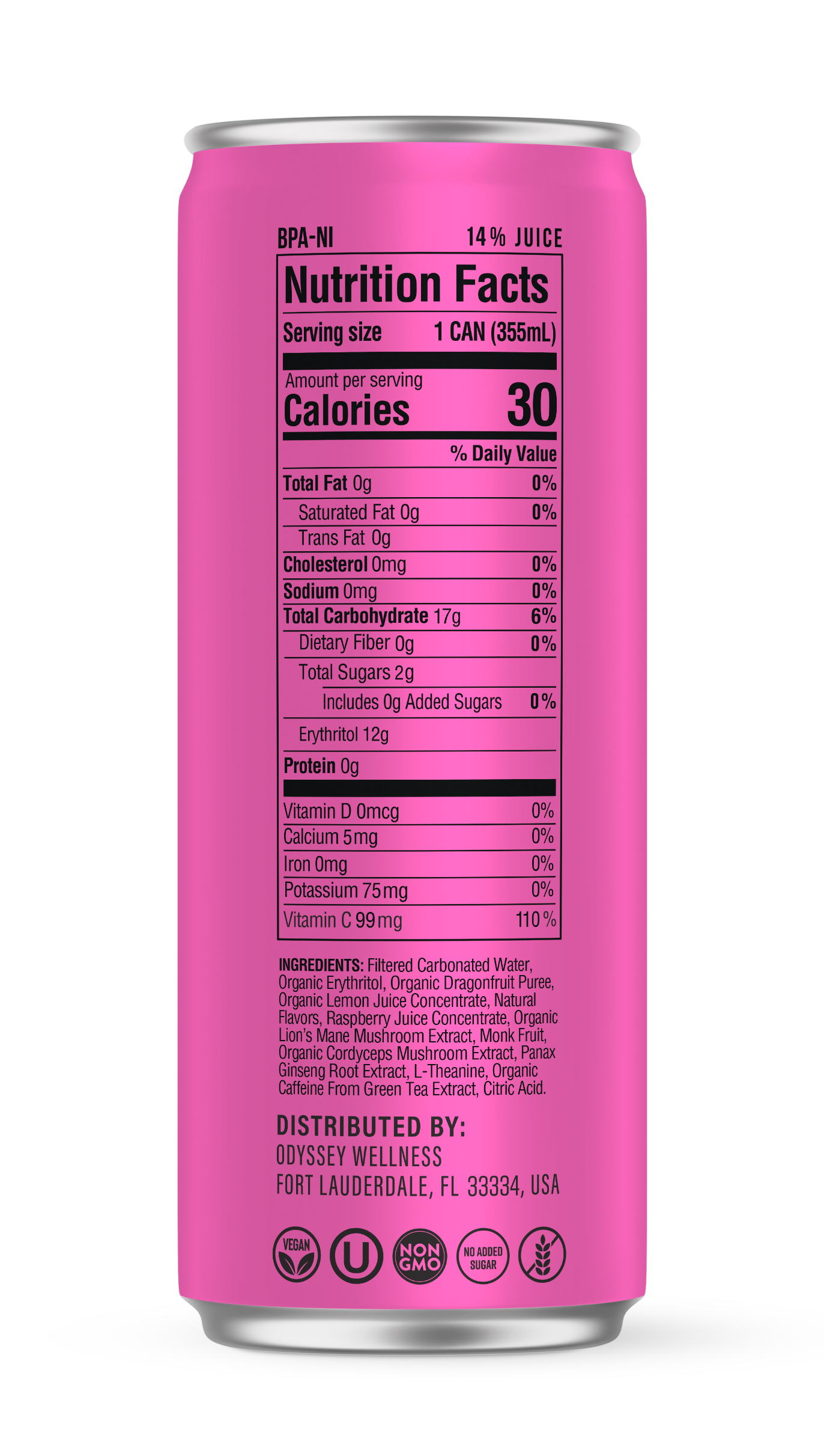 Odyssey Elixir - Wholesale Sports/Energy Drink - Pink Lemonade - Odyssey Functional Energy (222mg)2