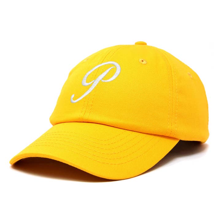 Dalix – Boné de beisebol - Mulher por atacado – Boné de beisebol feminino com letra P inicial da DALIX19