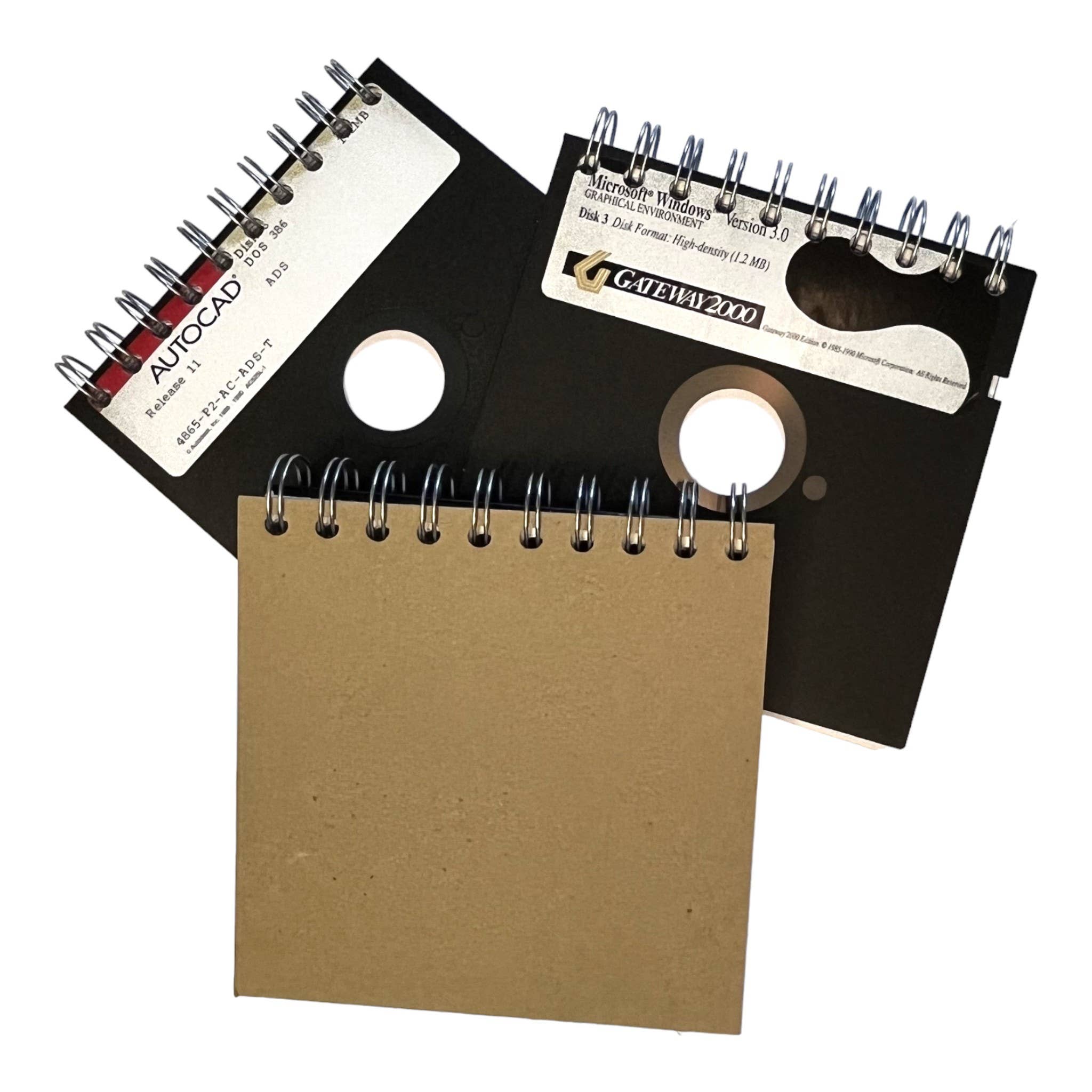 StuckOnU Art - Wholesale Journal/Diary - Vintage Upcycled Floppy Disk Journals1