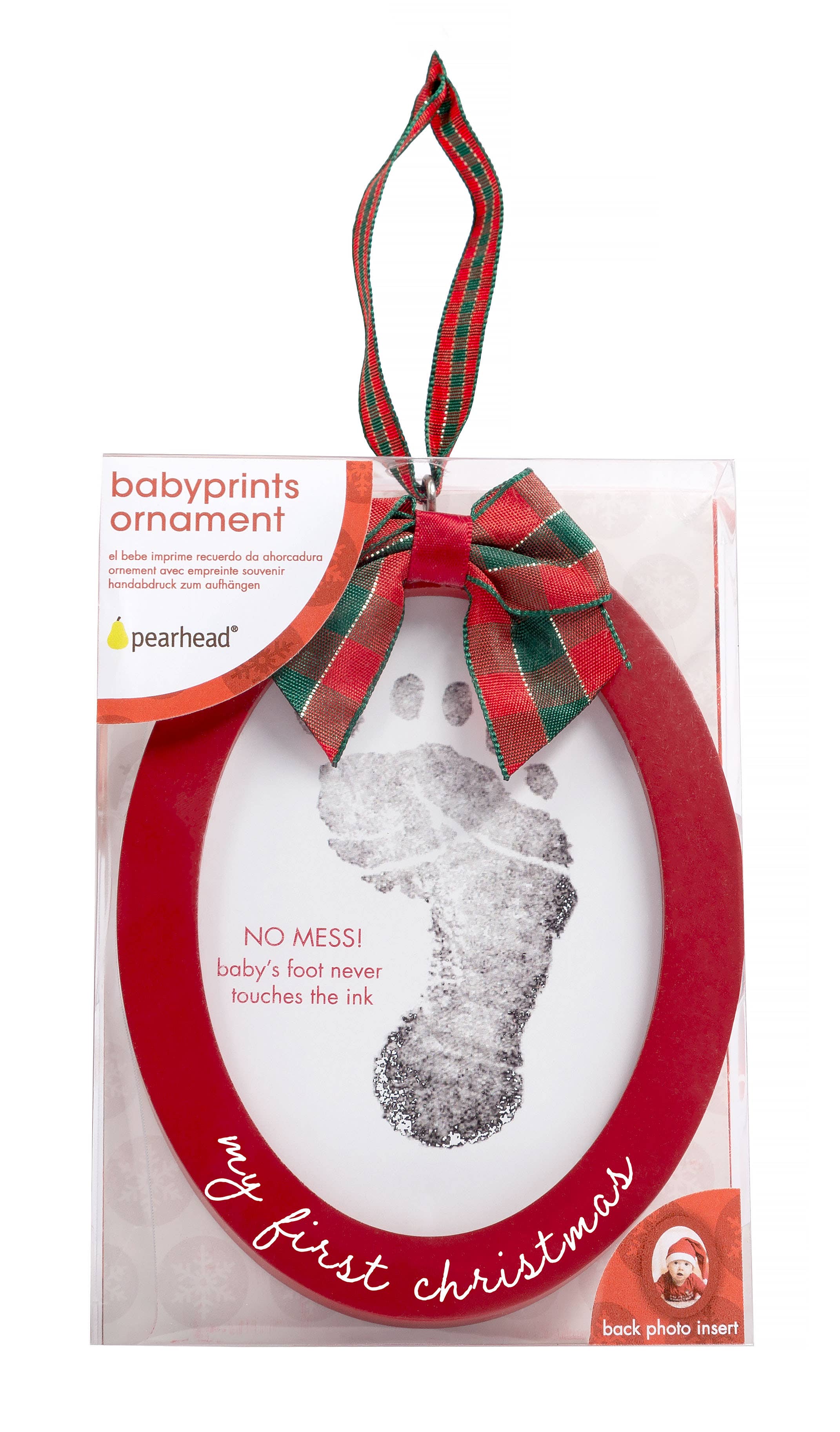 Pearhead - Wholesale Ornament - Kids & Baby - My First Babyprints Double-Sided Picture Christmas Ornament9