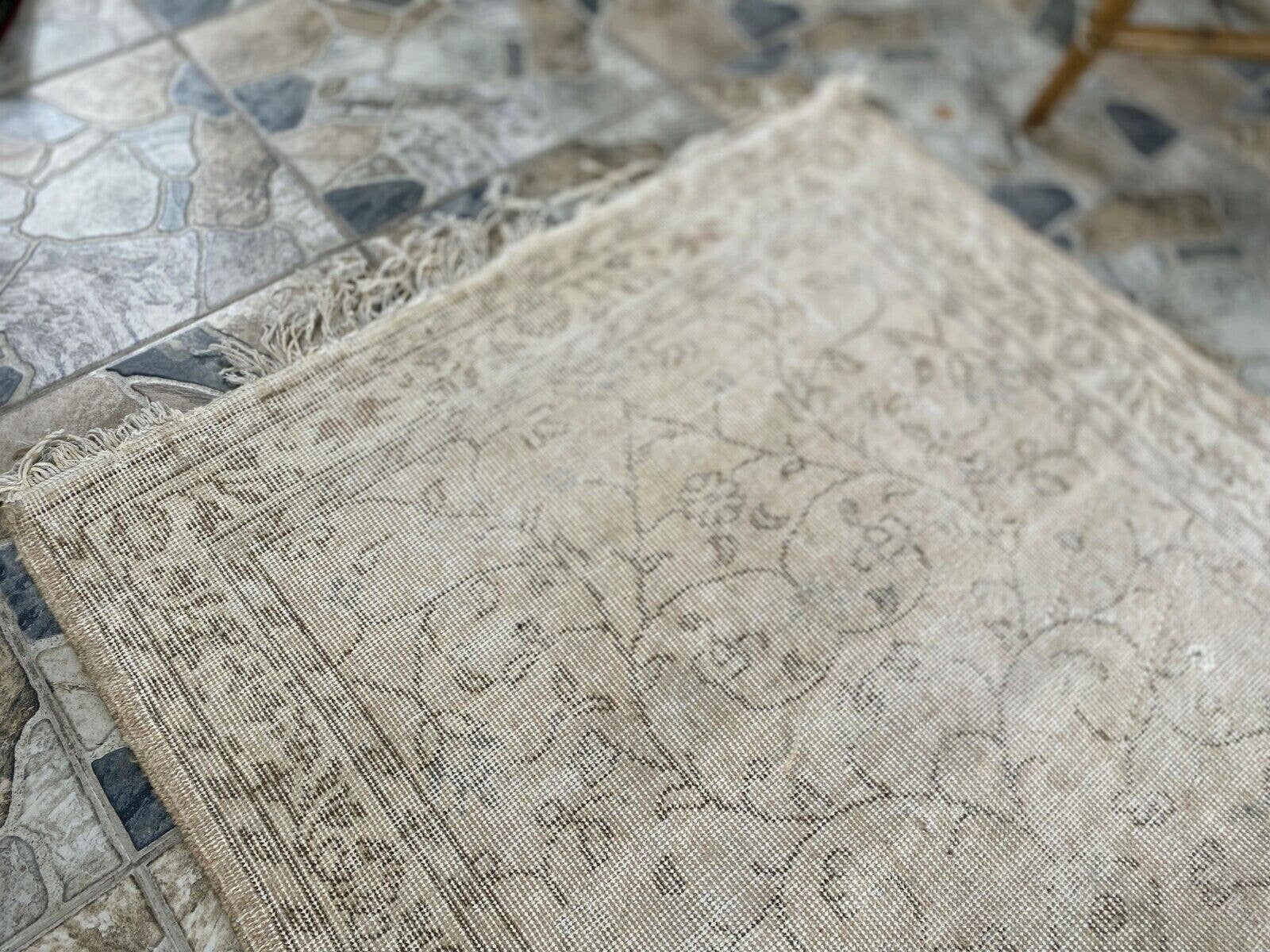 Oushak Rugs - Vendita all'ingrosso Tappeto - Tappeto Oushak Geometrico Vintage in Lana Turca Fatto a Mano3