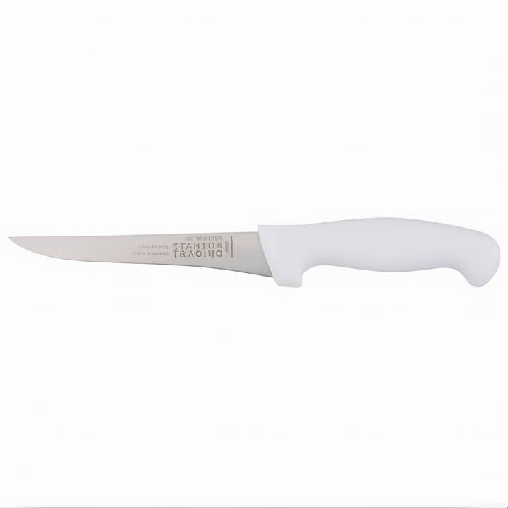 EcoQuality - Wholesale Kitchen/utility knife - Boning Knife, 6", Narrow, High-carbon Steel, White Polypropylene Handle