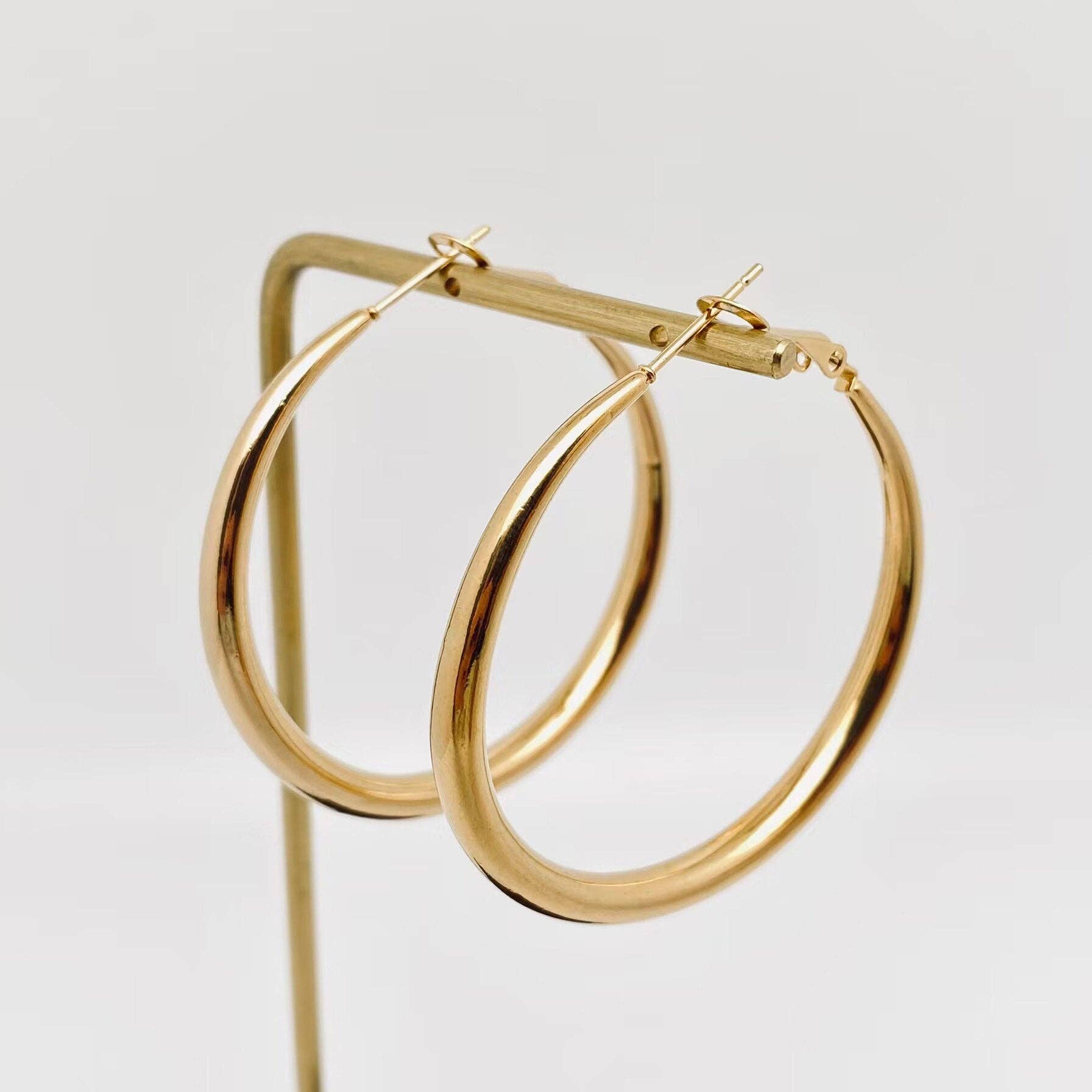 Mio Queena – Engroshandel Hoops – 18K forgyldte hulringe i rustfrit stål - FGS1