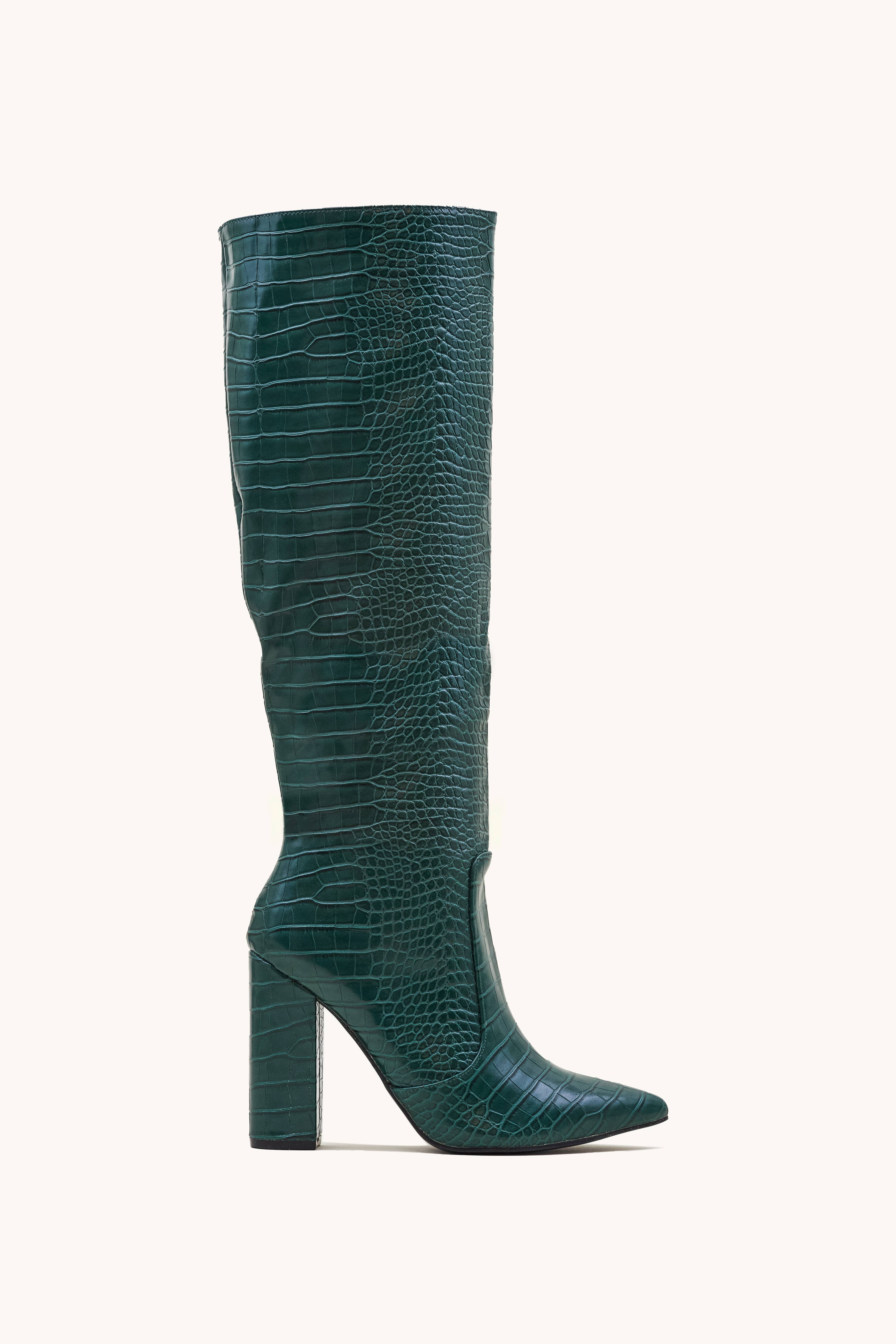 Stephan Paris - Wholesale Boots - Women's - C-132b crocodile pattern pointed boots33