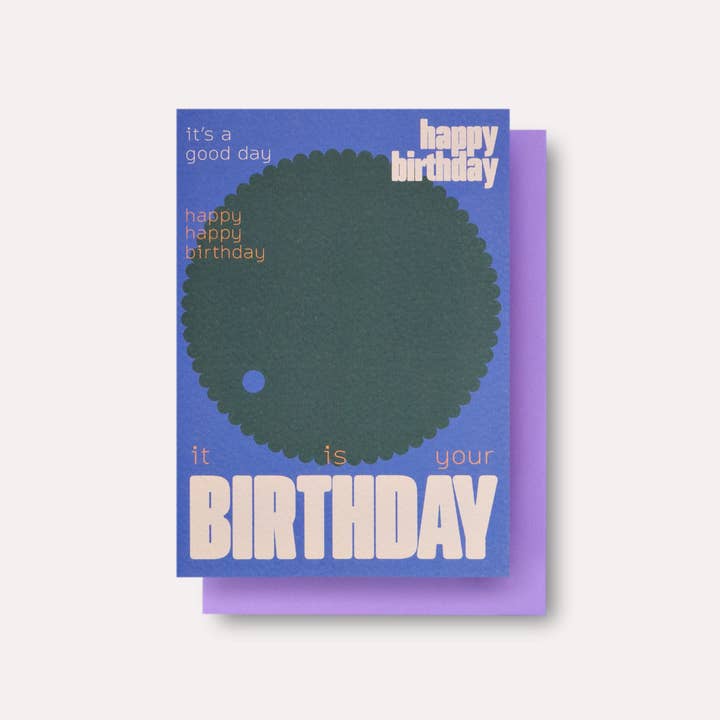 Geometry Birthday Card for wholesale by The Completist (No duties on USA orders!)