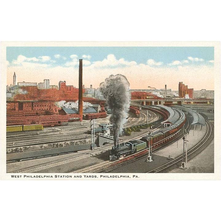Postcard PA-315 Rail Yards, Philadelphia, Pennsylvania for wholesale by Found Image Press