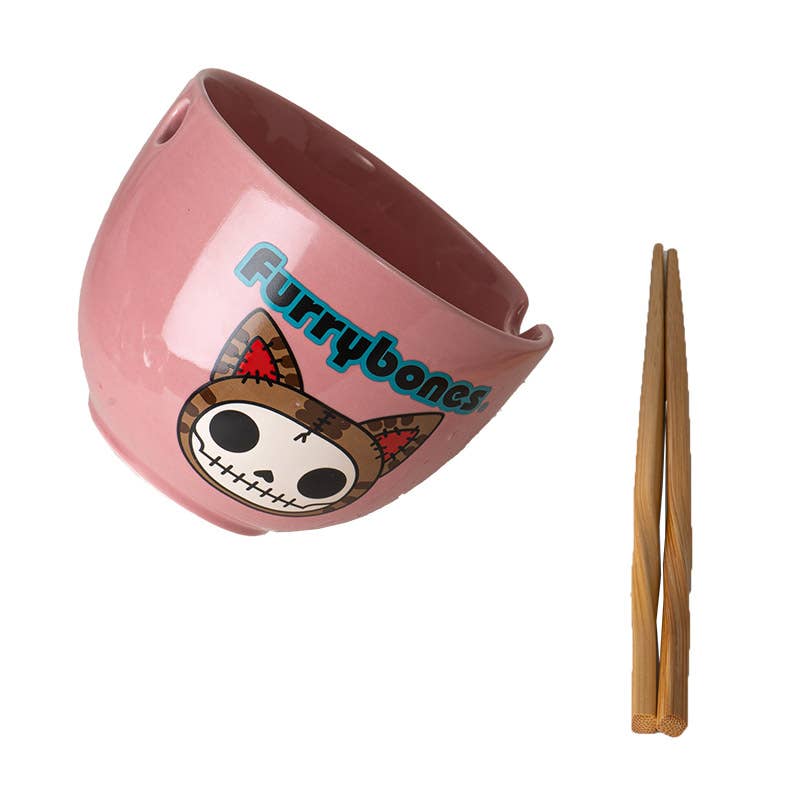 Pacific Trading - Wholesale Decorative Plate/Dish/Bowl - Furrybones MaoMao Ramen Bowl w/Chopsticks5